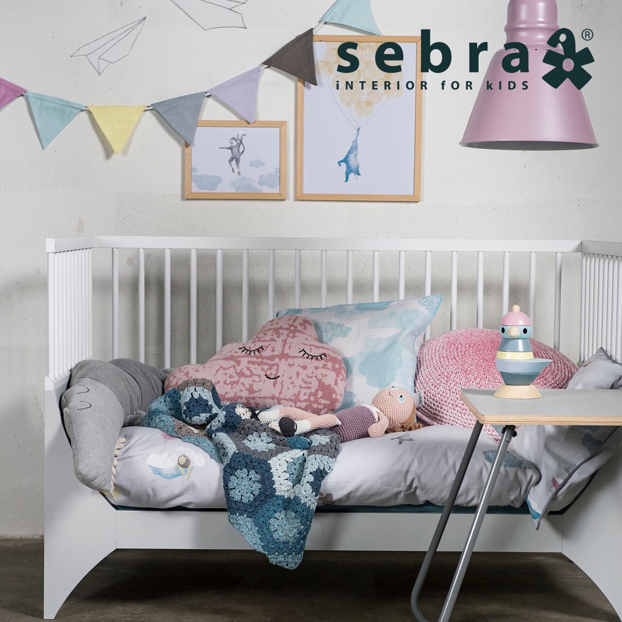 【送料無料】Sebra/セバ ブランケット 鍵編み【北欧 安全 安心 丈夫 軽い デンマーク スタイリッシュ 子供 ベビー キッズ 赤ちゃん 寝具 寝冷え防止 お昼寝 出産祝い かわいい ギフト プレゼント お祝い 誕生日】