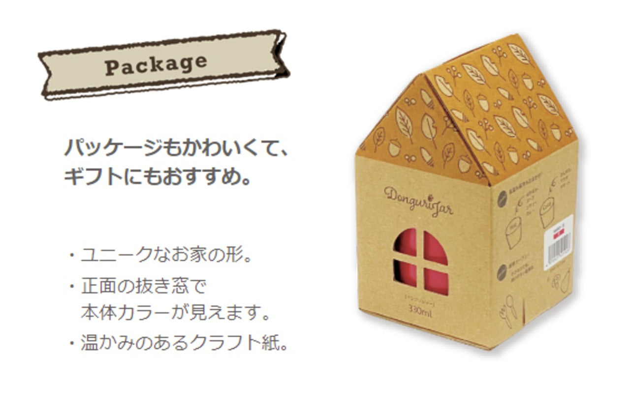 ドングリジャー 330ml クリーム JD-33(C)【おしゃれ かわいい お弁当箱 どんぐり 女子に人気 大人女子向け デザート サラダケース スープジャ― 容器 ステンレス まほうびん 魔法瓶】