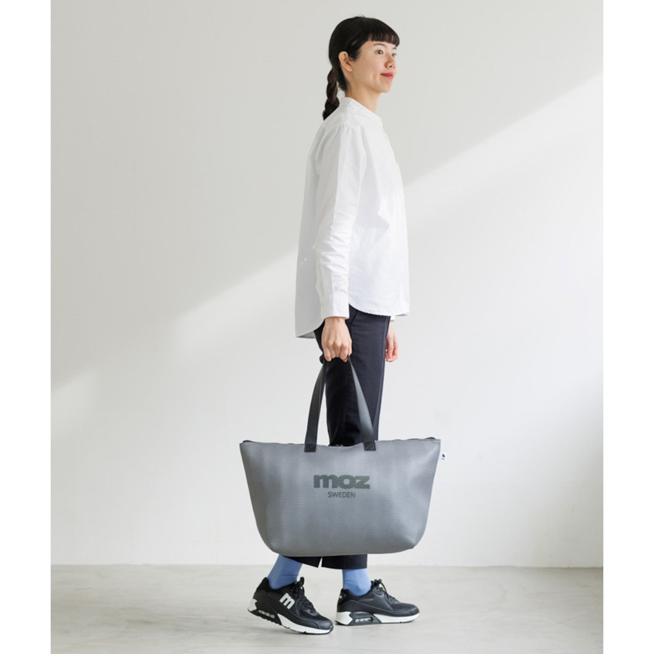 moz/モズ メッシュ保冷トートバッグ L【北欧 モズ スウェーデン ブランド エルク ヘラジカ シンプル メッシュ生地 スタイリッシュ お買い物バッグ 保冷 デイリー 日常使い】