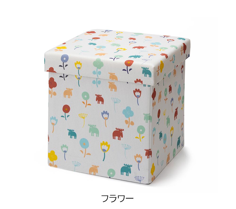 【moz モズ】折り畳みクッションスツール【北欧 おしゃれ かわいい カラー 北欧雑貨 子ども キッズ ファミリー おしゃれ スツール イス 椅子 収納 コンパクト】