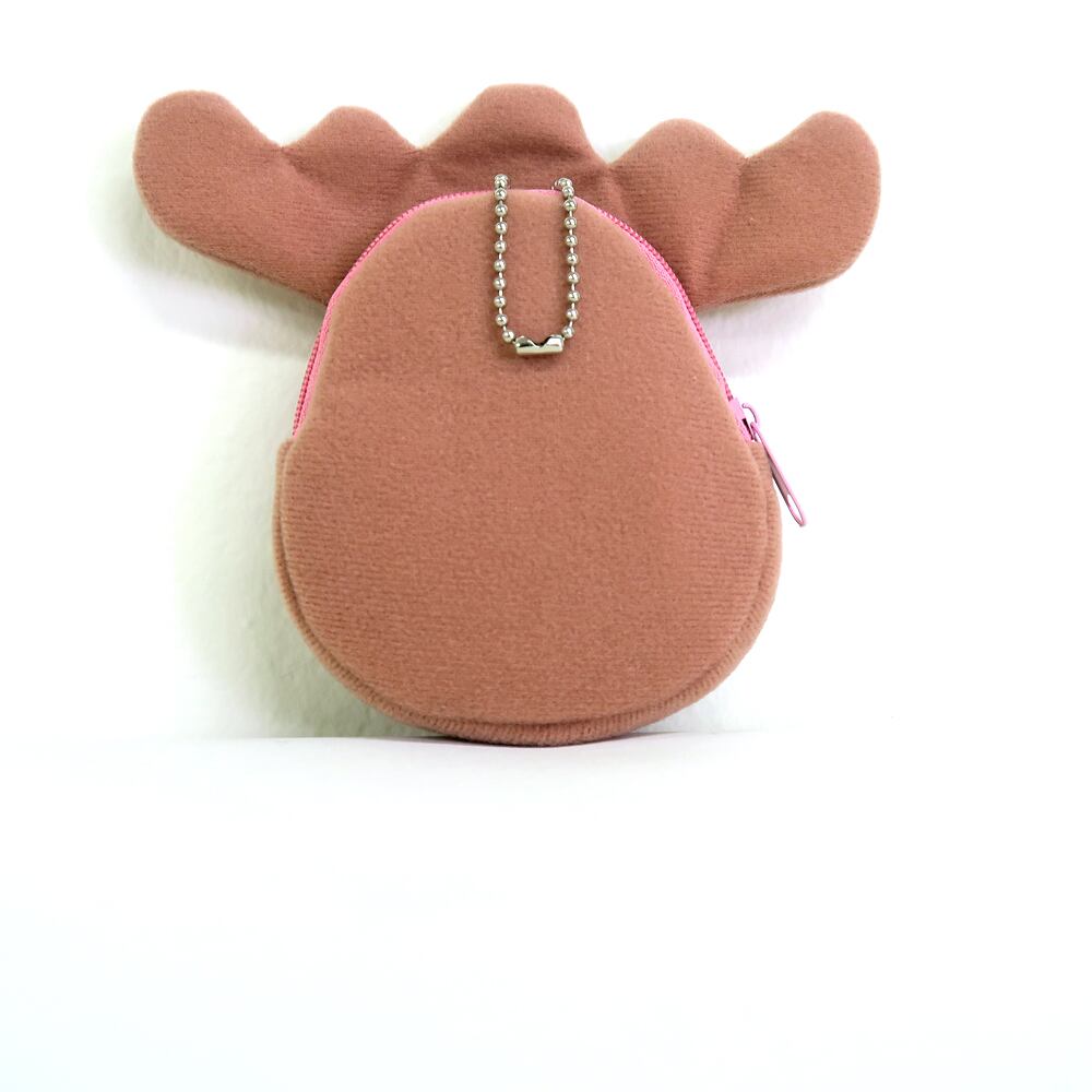 moz/モズ フェイスポーチ【ポーチ ミニポーチ キーホルダー かわいい コインケース 小銭入れ 小物入れ チャーム 北欧 スウェーデン エルク ヘラジカ シンプル ギフト プレゼント 贈り物】