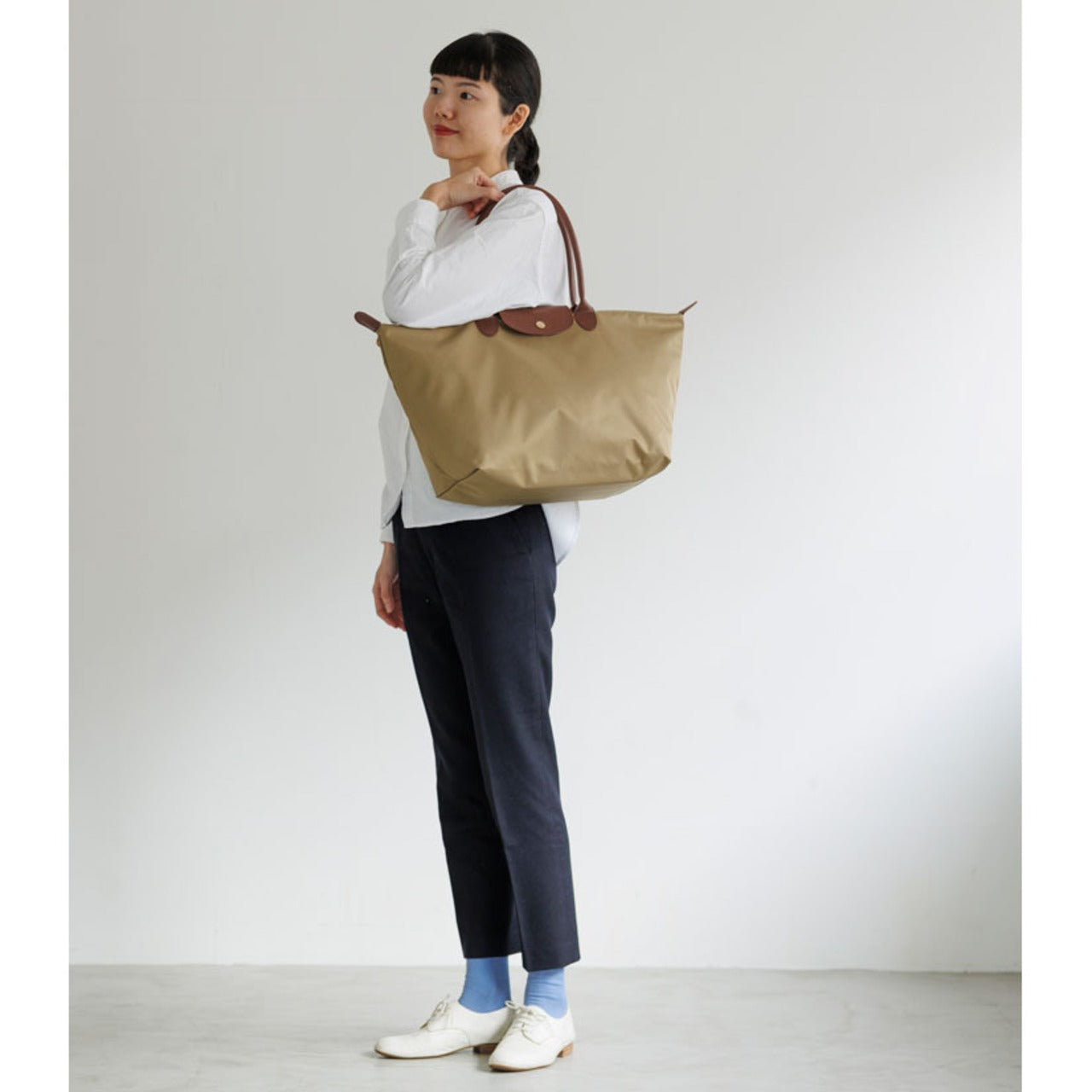 【送料無料】moz/モズ 折りたたみトート L【北欧 モズ スウェーデン ブランド エルク ヘラジカ シンプル カジュアルバッグ お散歩 刺しゅう入り ショルダーバッグ デイリー 日常使い 旅行 上出張 上品】