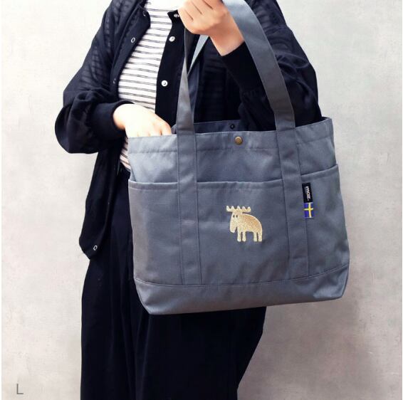 moz/モズ Karuiiトート L【北欧 モズ スウェーデン ブランド エルク ヘラジカ シンプル カジュアルバッグ 通勤 通学 軽量 軽い 撥水加工】