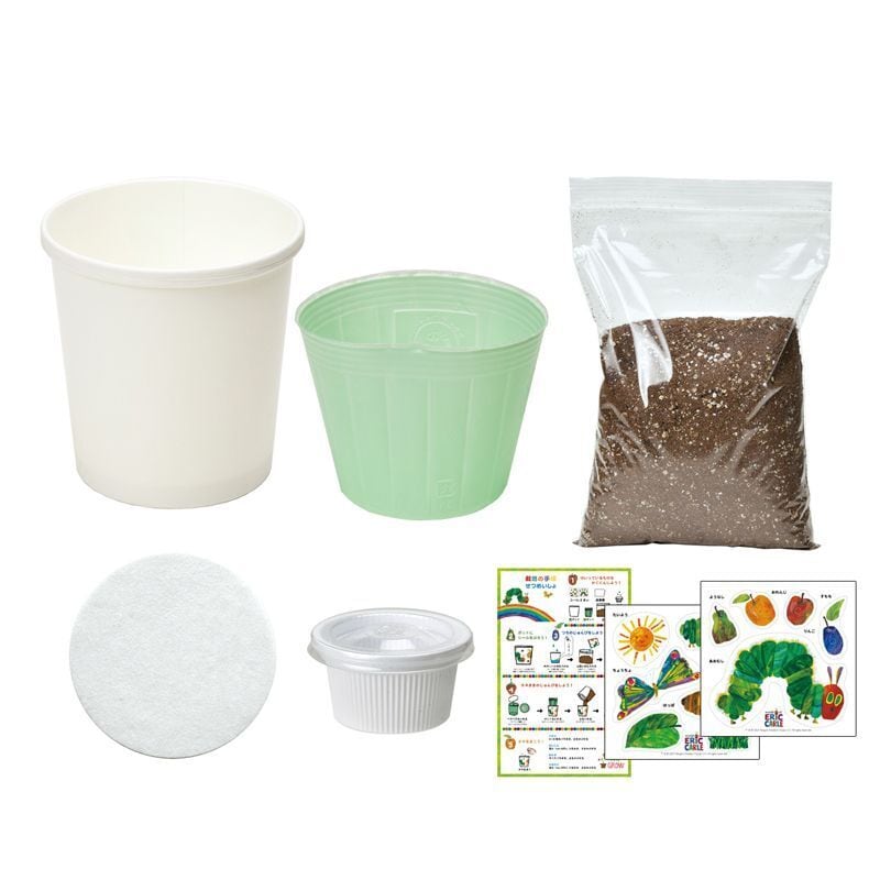 はらぺこあおむし ペタペタ&すくすく栽培セット HP-01【栽培セット 食べられる サラダ カラフル 家族で お子様用 子供向け プレゼント ギフト 育てる 植物】