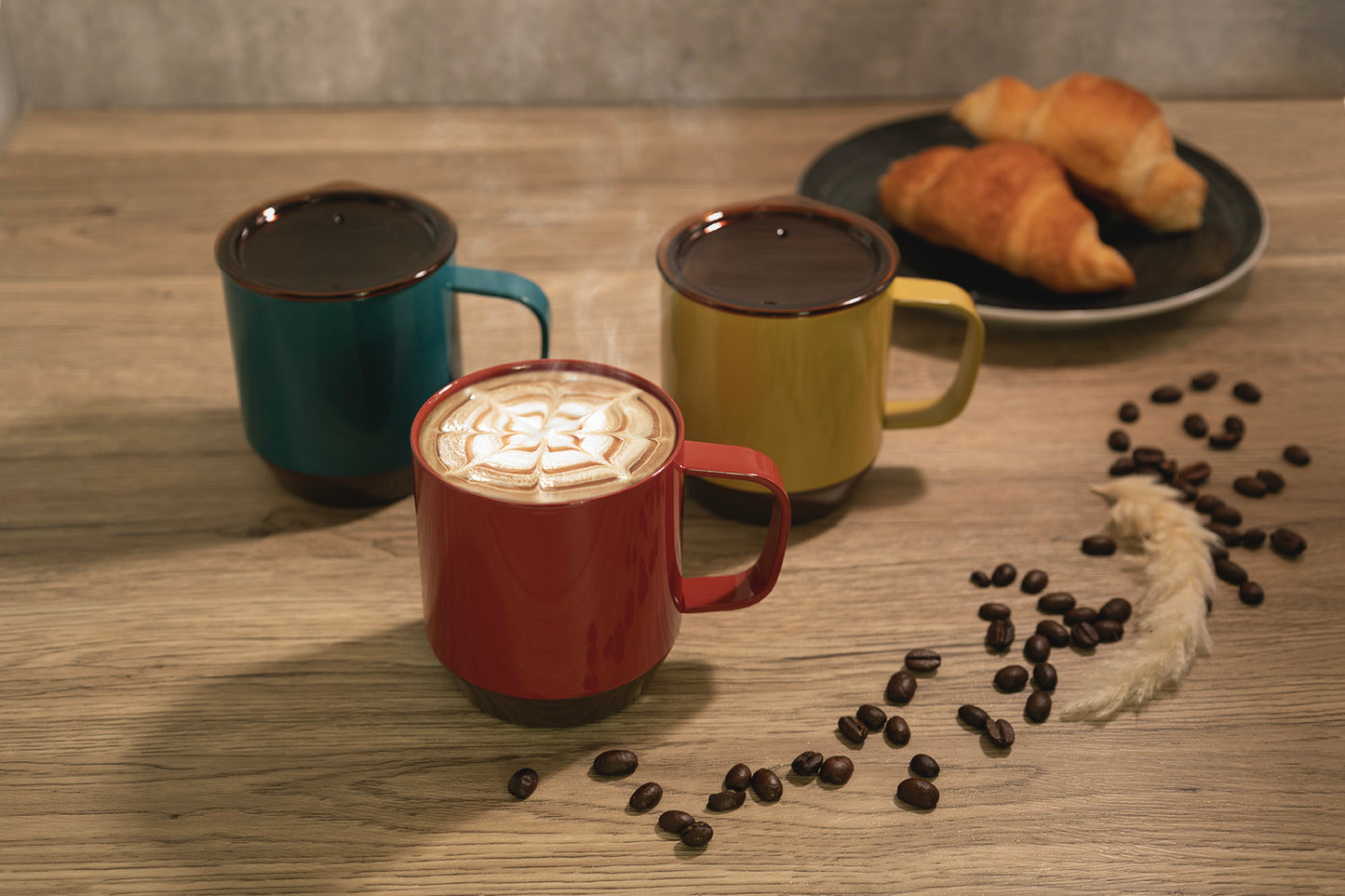 フィーカップ 蓋つき 300ml 保温保冷 ステンレス真空二重構造 北欧カラーにしたマグマップ 結露しない TBT-30