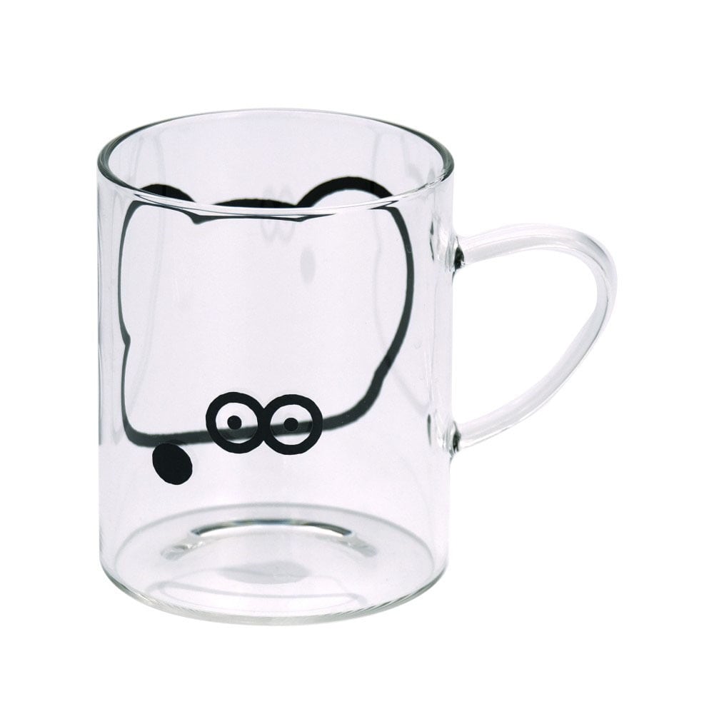 ANDY/アンディ 耐熱マグ【耐熱ガラス ガラスマグ コップ ガラス ガラスコップ 330ml 330cc おしゃれ かわいい グラス ねずみのANDY 日本製 国産 来客用 電子レンジ ギフト プレゼント】