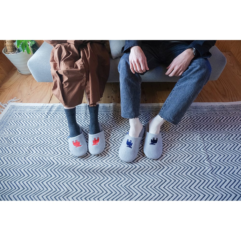 moz/モズ 環境に配慮した ニット スリッパ M 【ルームシューズ 室内 洗える おしゃれ 北欧 水洗い 来客用 レディース メンズ 大きい 大きめ 低反発 滑り止め ギフト プレゼント】