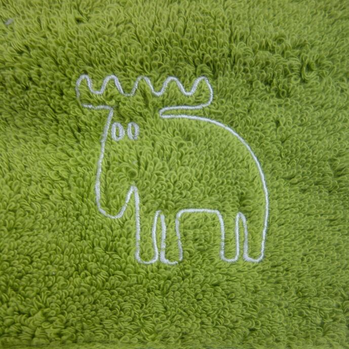 moz/モズ ワンポイントバスタオル 60x120cm【北欧 モズ スウェーデン ブランド エルク ヘラジカ シンプル コットン 日本製 綿100% ワンポイント 今治 ユニセックス プチギフト 贈り物 日用品】