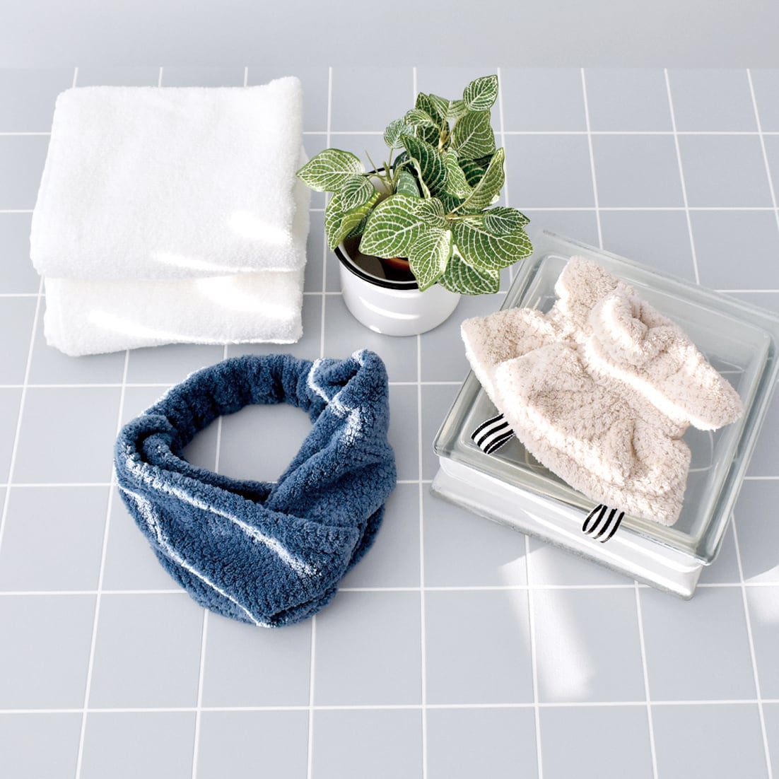 dimanche クイックドライリストカバー set2 A600【現代百貨 時短 ヘアドライ 吸水力 高い吸水性 ドライタオル シンプル マイクロファイバー 洗顔 床濡れ防止 シンプル 抗菌加工 ギフト プレゼント 】