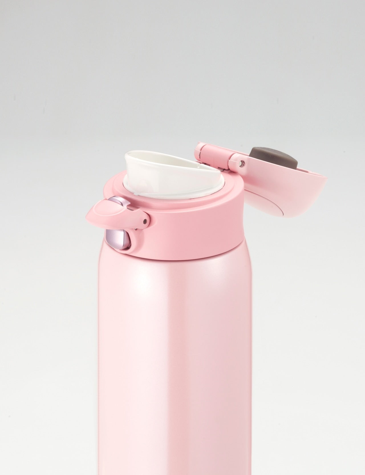 ステンレスマグボトル 600ml チャコールブラック MBK-600(CB)【水筒 ステンレス ワンタッチ 軽量 携帯ボトル マイボトル まほうびん 魔法瓶】