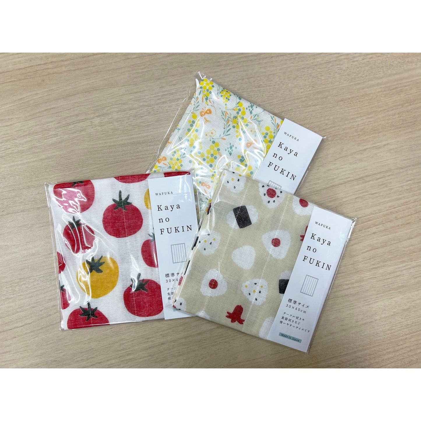 WAFUKA Kaya no FUKIN かやのふきん【キッチン雑貨 おてふき 丈夫 かやふきん 台拭き かわいい やわらかい 食器拭き 吸水性 日本製 ギフト プレゼントおしゃれ 奈良 蚊帳】