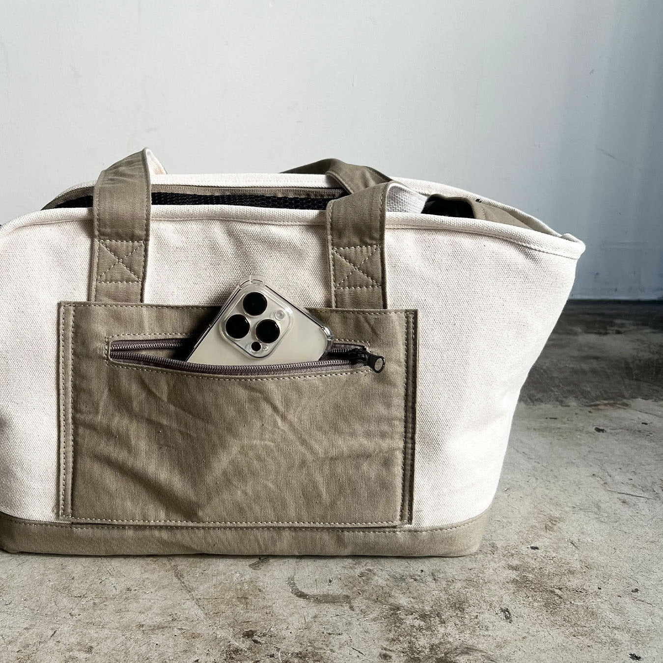 【送料無料】PUFF パフ pet carry canvas tote L ペット キャリー キャンバス トート【ペット用 キャリーバッグ トートバッグ 軽量 おしゃれ 人気 多機能 キャンバス カジュアル】