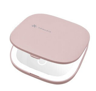 【キャンペーン特典付】VENUSiS ヴィナシス コンパクトLEDミラー VML-4000-3X【女優ミラー 3色調光 充電式 コンパクト 折りたたみミラー メイクミラー 明るさ調整 携帯用 ヒビノオーガニックオイル150ml付】