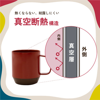 フィーカップ 蓋つき 300ml  保温保冷 ステンレス真空二重構造 北欧カラーにしたマグマップ 結露しない TBT-30