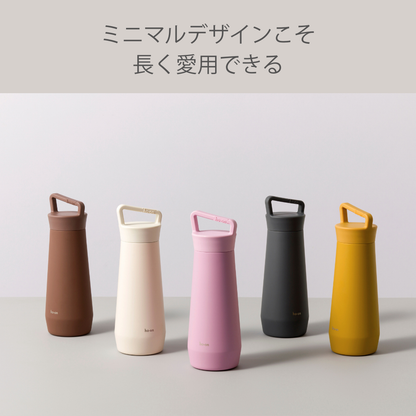 スパイアボトル 500ml BSP-50 スラントデザイン スタイリッシュ たっぷり入る水筒  男女兼用 マット仕上げ 保温保冷 ステンレス 魔法瓶