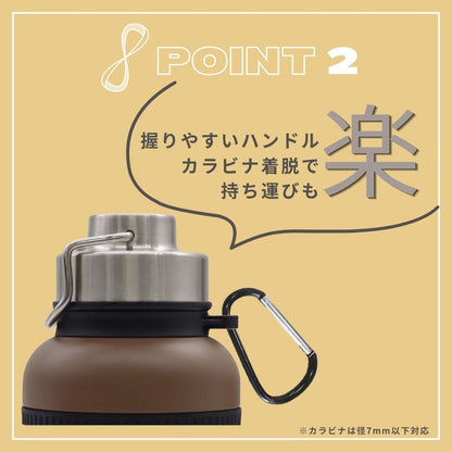 ウィズボトル 900ml GFW-90  大容量 耐久性 アウトドア 水分補給 お散歩 キャンプ 花見 ピクニック 軽量
