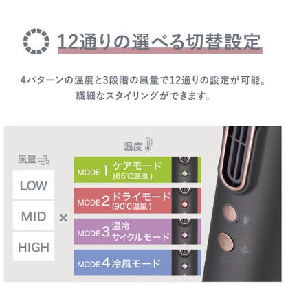 【コンパクト】Venusis ヴィナシス スリムフィットドライヤー VDS-7000 グレー