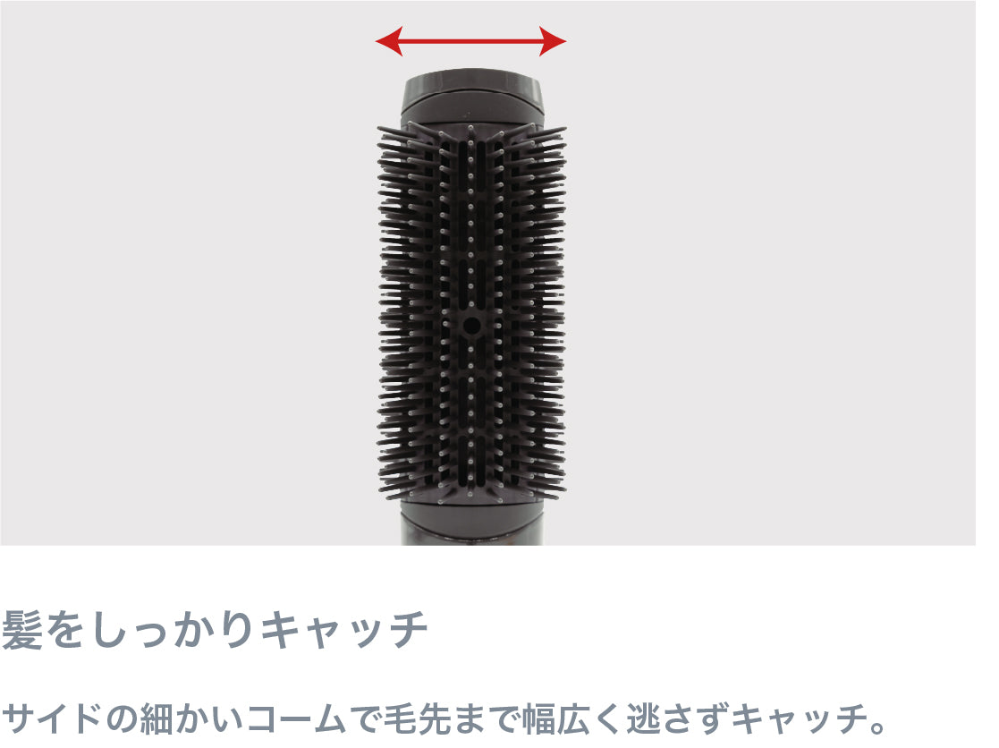 シルバー カールドライヤー 付属品全未使用/置き乾き可能 ドライヤー カール カールドライヤー マイナスイオン ミニ ブラシ