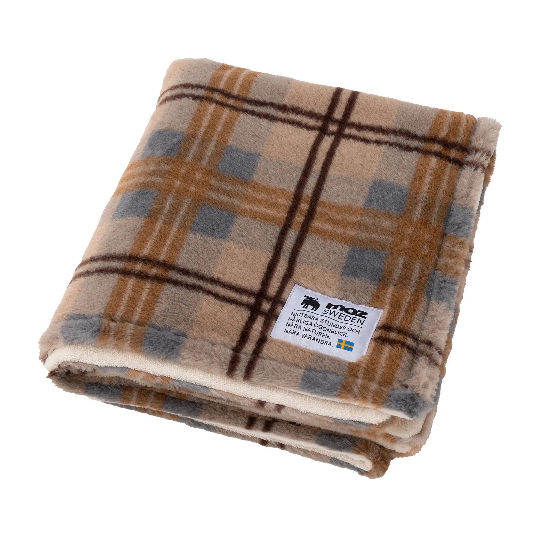 送料無料】moz/モズ チェックファー USB 3WAYブランケット【北欧 ボア