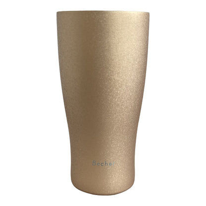Y's port ワイズポートBecher ベッヒャー セラミックピルスナータンブラー 420ml 保冷 保温 真空断熱 ビアグラス ビールグラス おしゃれ ギフトBOX付【ゴールド/ブラック/シャンパン】タンブラー セラミック ビアグラス ビール用 食器 おしゃれ ギフト包装 箱付き