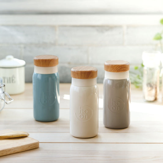 キャニスターボトル 280/400ml クリーム MBC-28/40 保温 保冷 大人女子向け コンパクト 水筒 ステンレス鋼 真空断熱