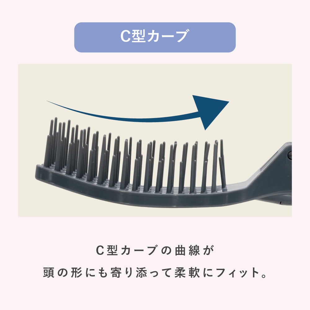 HIBINO ヒビノコンパクトミラーケアブラシ HCB-2200