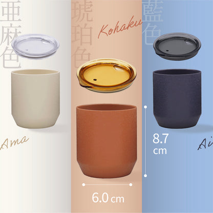 ゆのみタンブラー 300ml 保温保冷 蓋つき ステンレス 陶器風 和モダン 結露なし 来客用 ワークスペース 卓上 在宅ワーク TBY-30