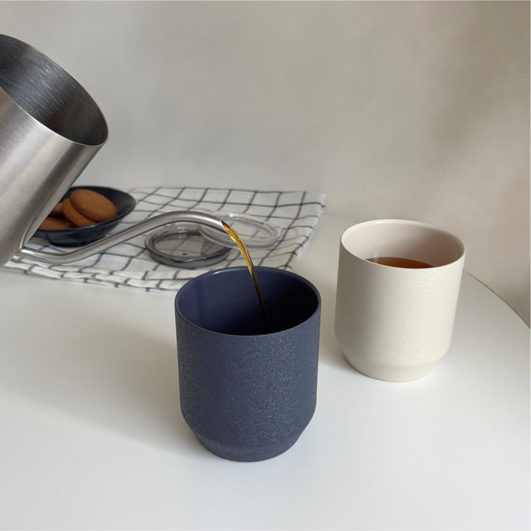 ゆのみタンブラー 300ml 保温保冷 蓋つき ステンレス 陶器風 和モダン 結露なし 来客用 ワークスペース 卓上 在宅ワーク TBY-30