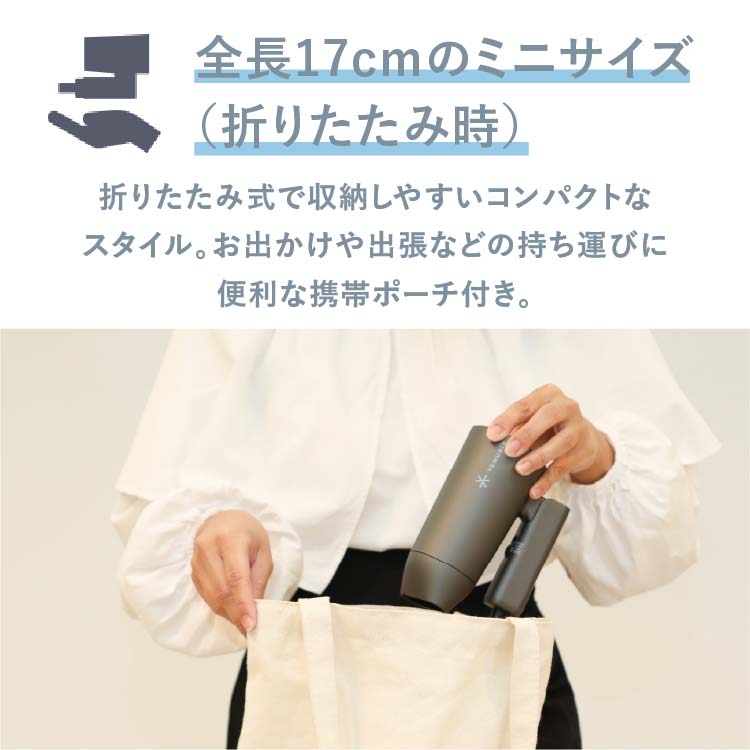 【NEW】マイナスイオンミニドライヤー　VDM-1150E4