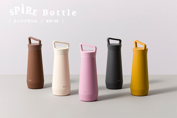 スパイアボトル 500ml BSP-50 スラントデザイン スタイリッシュ たっぷり入る水筒  男女兼用 マット仕上げ 保温保冷 ステンレス 魔法瓶