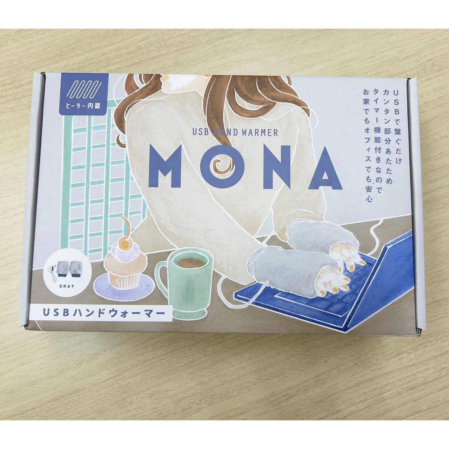 ワイズポート MONA USBハンドウォーマー 【USB手袋 あったか 手元 暖かい 手袋型 手が冷える USB暖房 グッズ寒さ対策 手元 省エネ 小型 持ち運び 冬ギフト オフィス向け アウトドア】