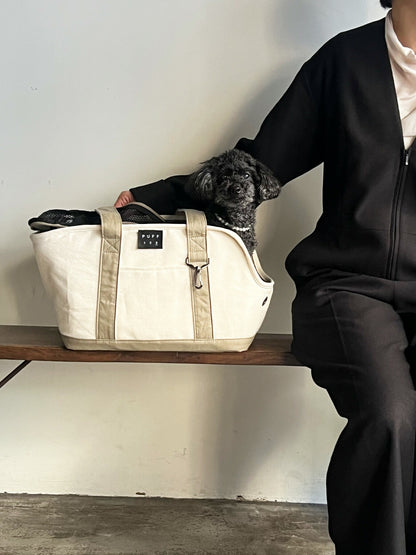 【送料無料】pet carry canvas tote M【ペット用 キャリーバッグ トートバッグ 軽量 おしゃれ 人気 多機能 キャンバス カジュアル】