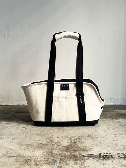 【送料無料】pet carry canvas tote M【ペット用 キャリーバッグ トートバッグ 軽量 おしゃれ 人気 多機能 キャンバス カジュアル】